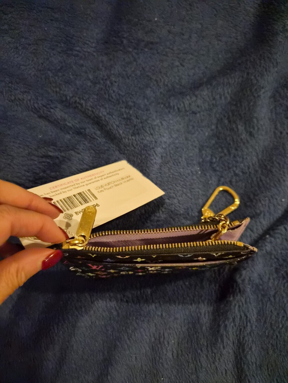 Louis Vuitton Black Murakami Multicolor Monogram Key Coin Pouch - Picture 4 of 13